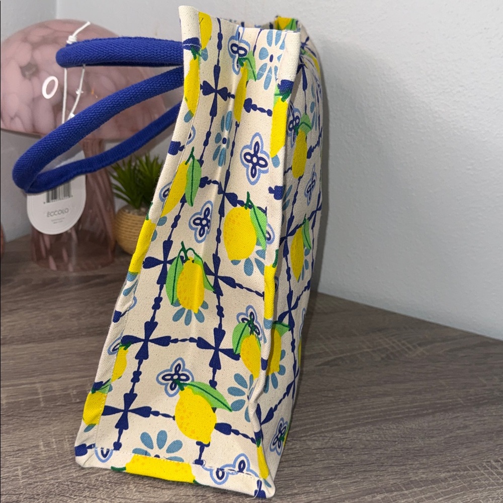 Canvas Lemon Tote Bag - Picture 4 of 11